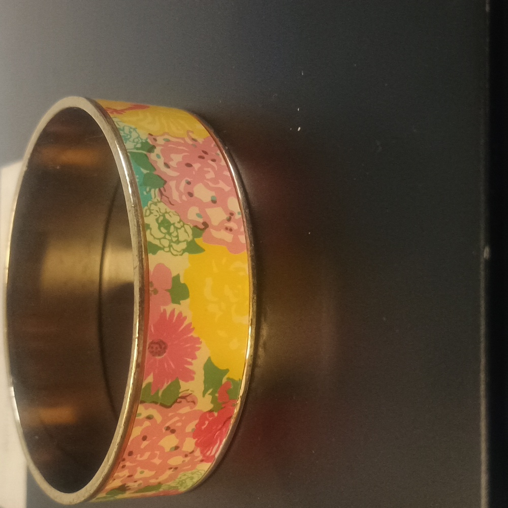 Floral Enameled Bangle